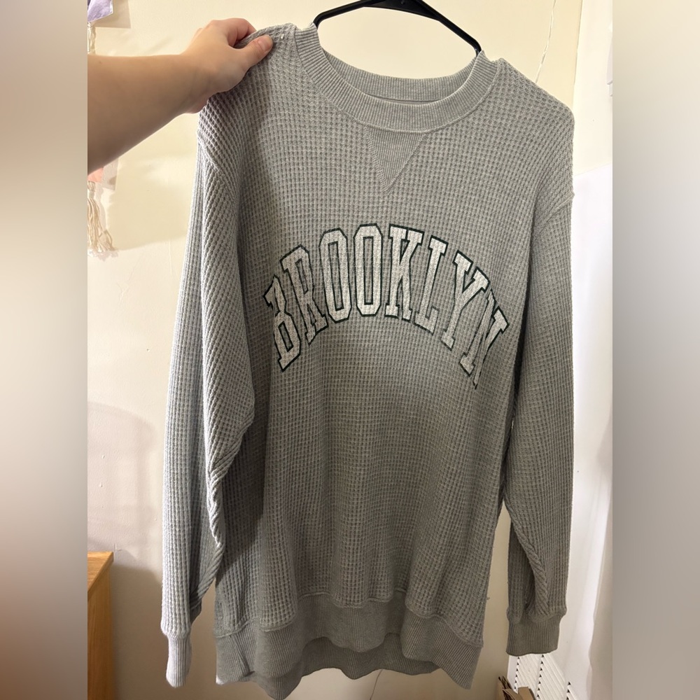 Aerie waffle crewneck